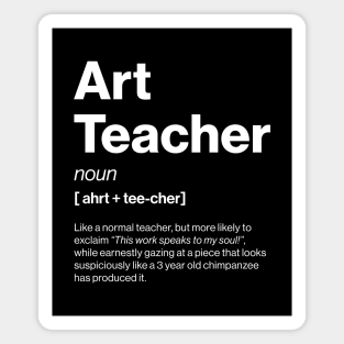 Funny Art Teacher Dictionary Definition Secondary Magnet